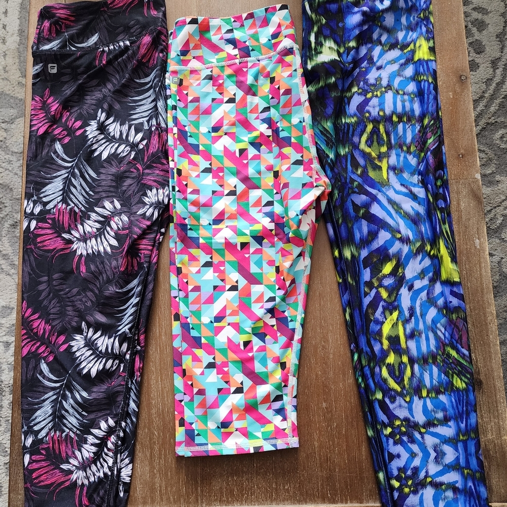 3 pairs of Fabletics leggings